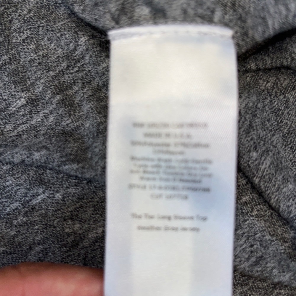 Current/Elliot long sleeve Heather gray t shirt - Picture 2 of 5